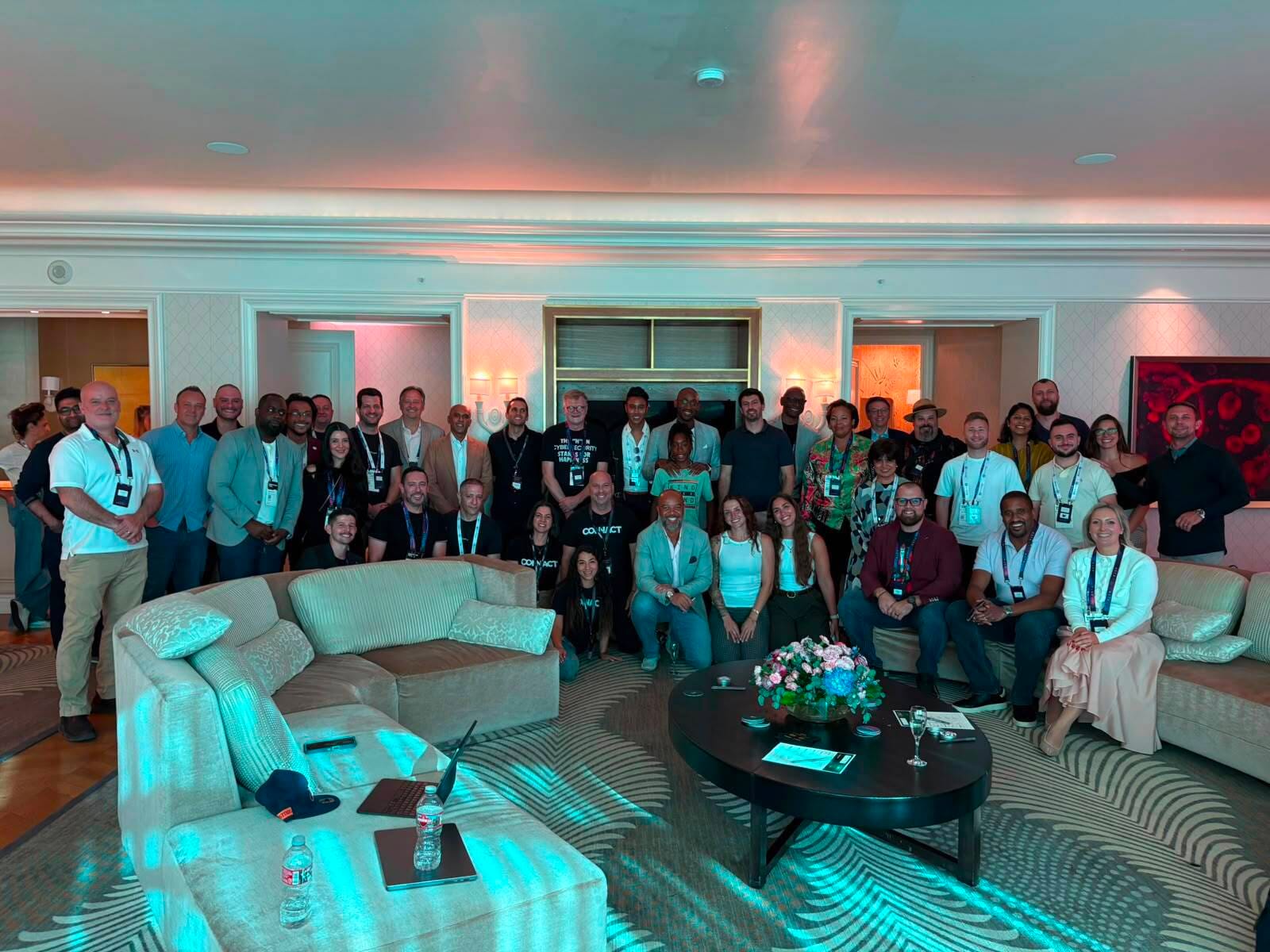 Guests and founders gathered together at the Security Gauntlet premiere in Las Vegas.